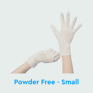 Small White Latex Powder Free Gloves