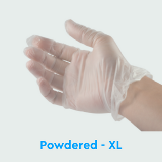 XL Vinyl Powdered Gloves NZ